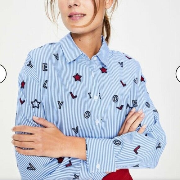 Boden Tops - Boden Button Down Maria LOVE Size 8 S22